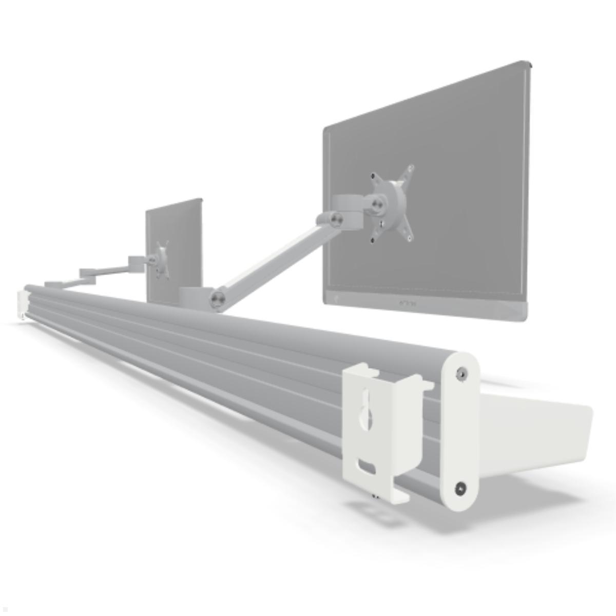 Dataflex Viewlite Schienensystem/Slatwall für die Wand 1800mm (58.718), Rückansicht, Zubehör optional
