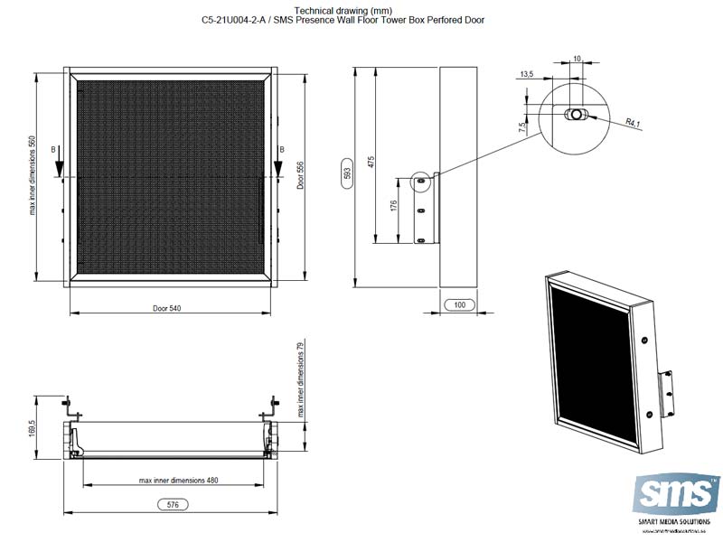 SMS Presence Regal luftdurchlässig C5-21U006-2-A 