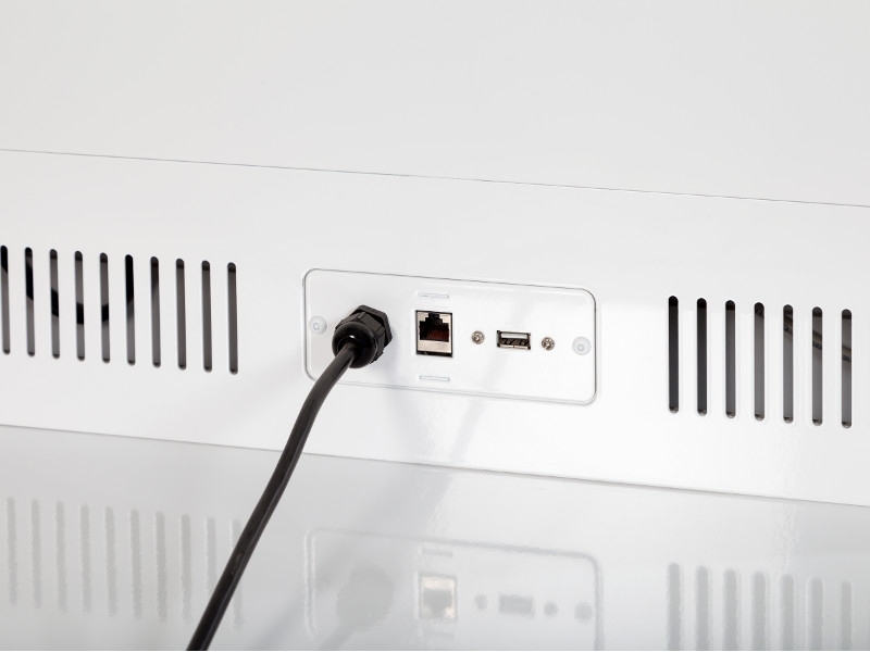 MonLines MDS005W Design Display Stele 65 Zoll THIN Anschlüsse