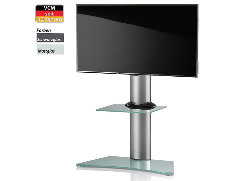 VCM Findal Mattglas, Fernsehständer mit Regal