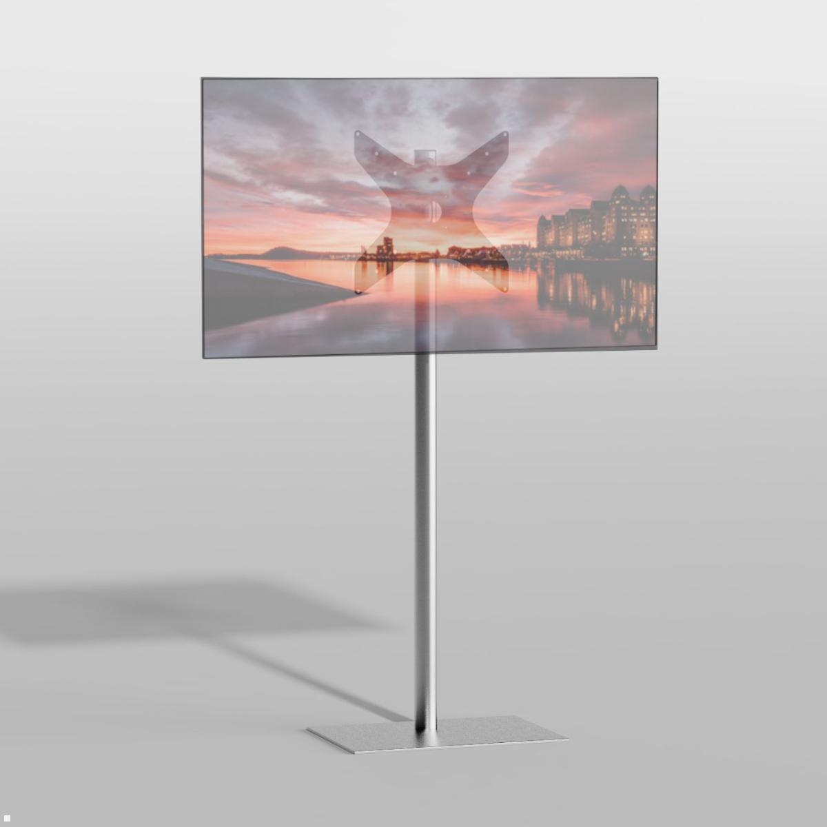 Cavus SQUARE150S44 TV Standfuß rechteckig 32 - 65 Zoll, Säule 150 cm mit Bildschirm