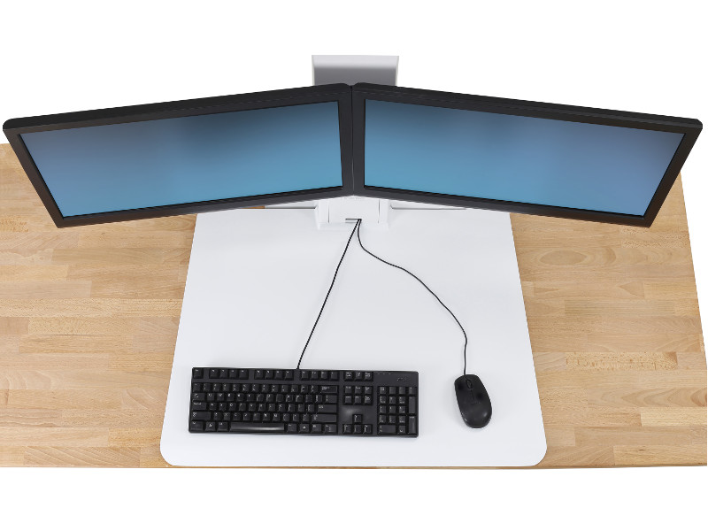 Ergotron 33-407-062 WorkFit SR Sit-Stand Workstation Draufsicht