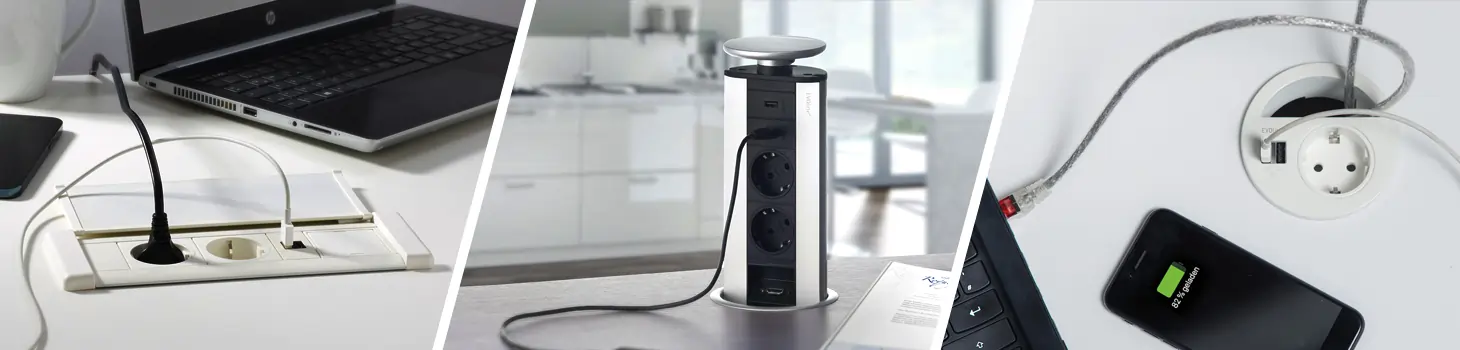 EVOline versenkbare Steckdose