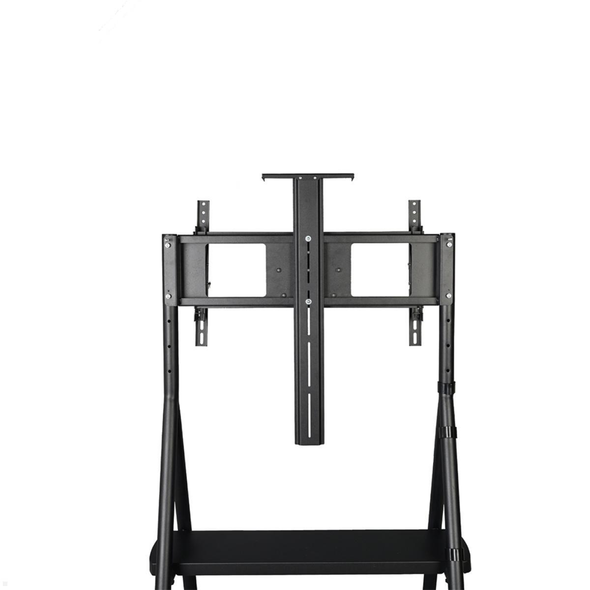 Neomounts NS-M1500BLACK mobiler Videokonferenz Ständer bis 65 Zoll, schwarz, Kameraablage niedrig