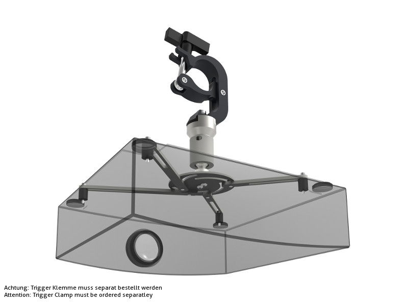 SmartMetals Projektorhalterung L1T für Traversen- oder Rohrbefestigung, 130mm