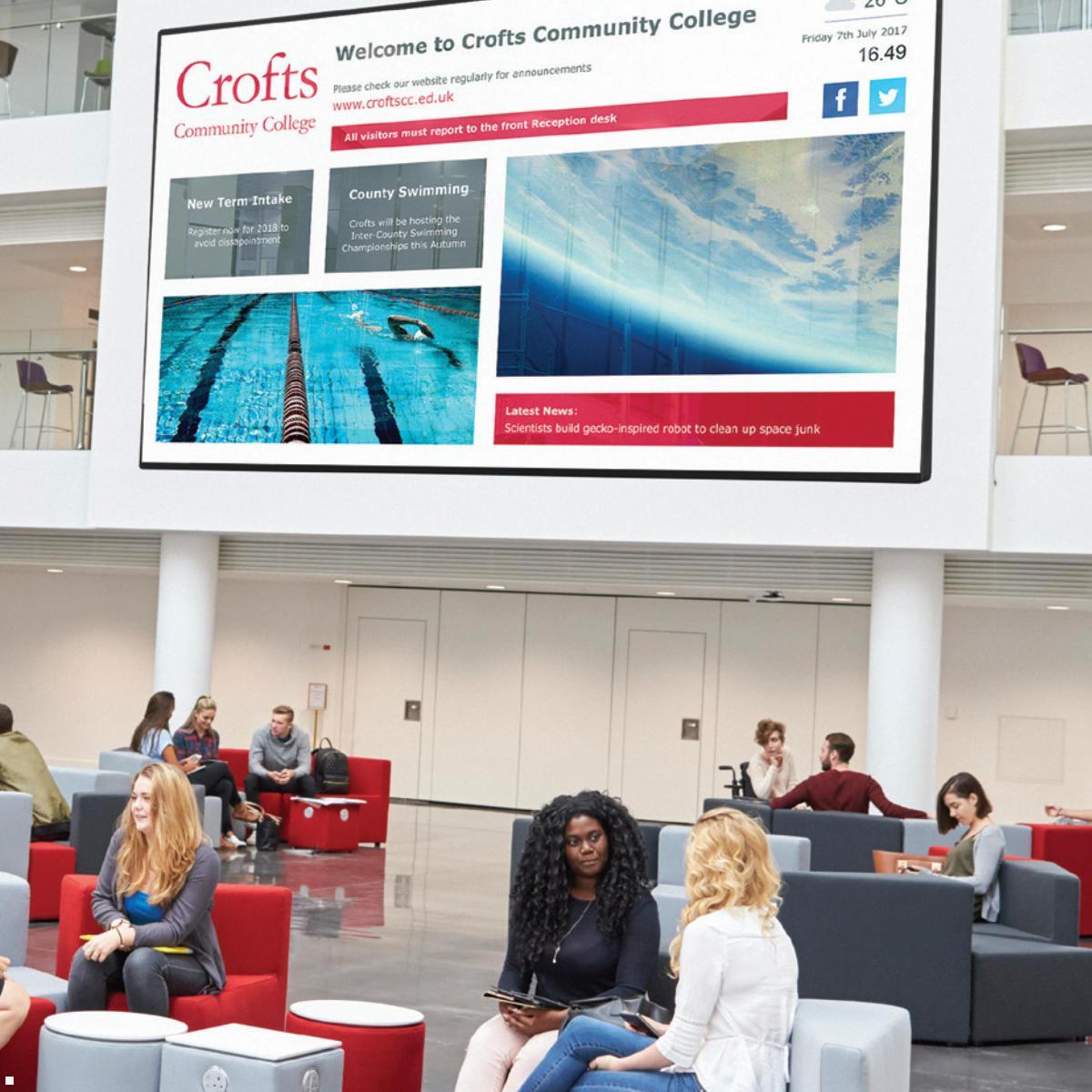 Clevertouch CM Digital Signage Display 43 Zoll LED 4K UHD (1290017EXP), Universität