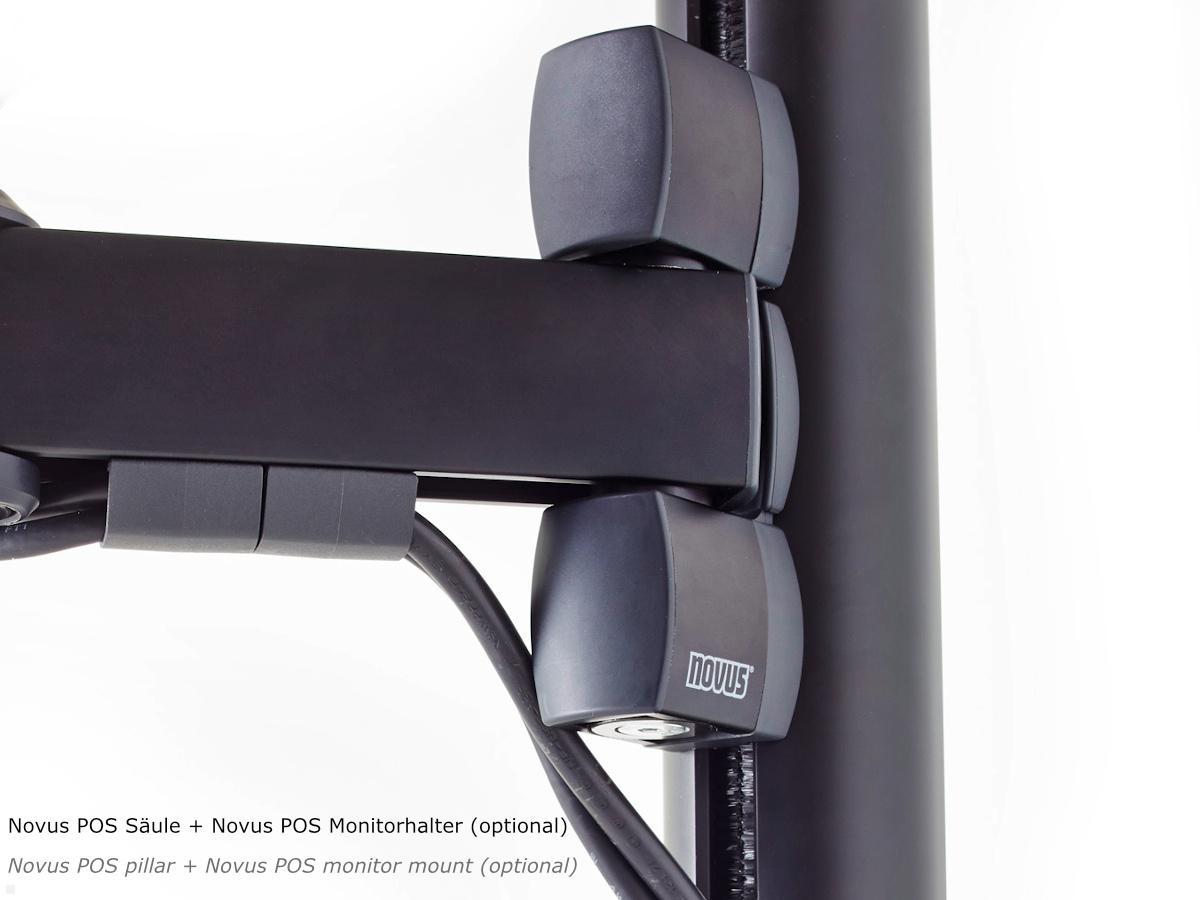 Novus POS Protect Trennwand Säule + POS Monitorhalter