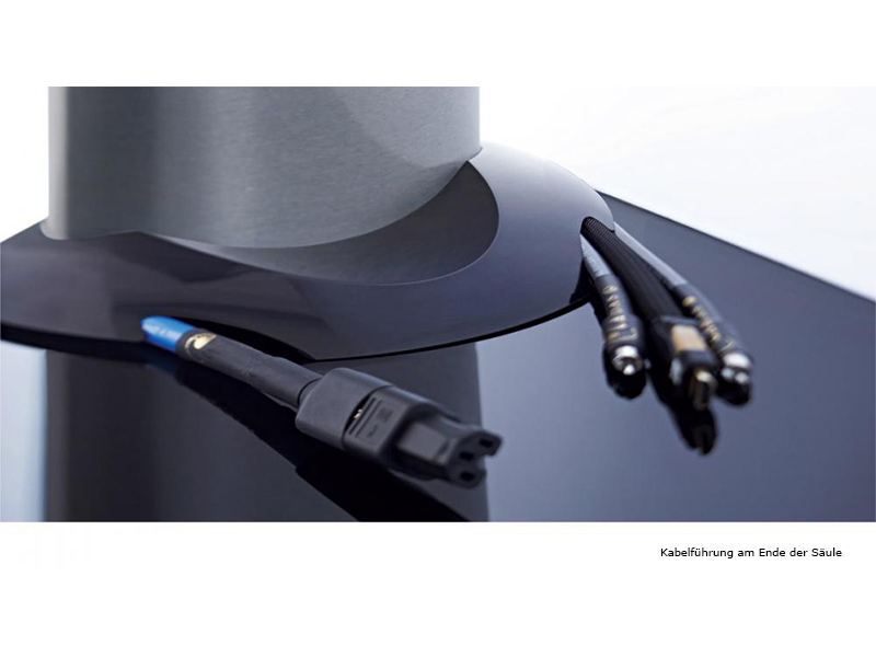 VCM TV Standfuß Onu Weißlack mit Regal mit Rollen