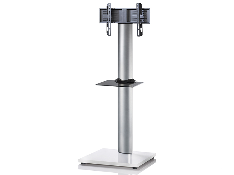 VCM Onu weißlack Fernsehständer mit Regal ohne Rollen