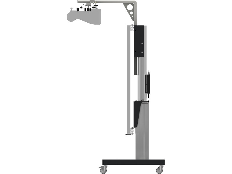 SmartMetals Mobiler Bodenlift für interaktives Whiteboard & Projektor bis 77 Zoll Seitenansicht
