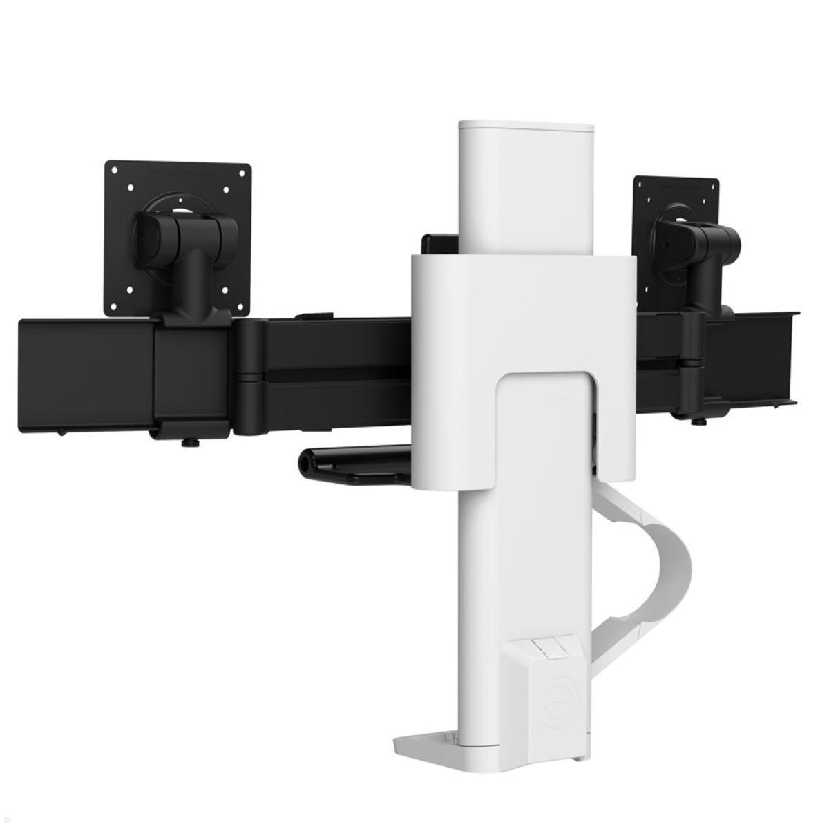 Ergotron TRACE Dual Monitor Tischhalterung (45-631-216), weiß Rückansicht