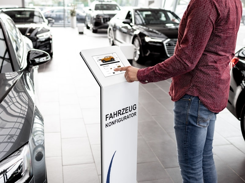 TabLines TBS069 Design Tabletständer quer Samsung Tab A 10.5 Fahrzeug konfigurieren