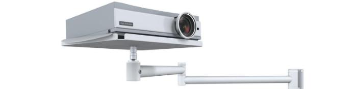 Beamer Wandhalterung mit Schwenkarm / mobiler Mediawagen für Projektor