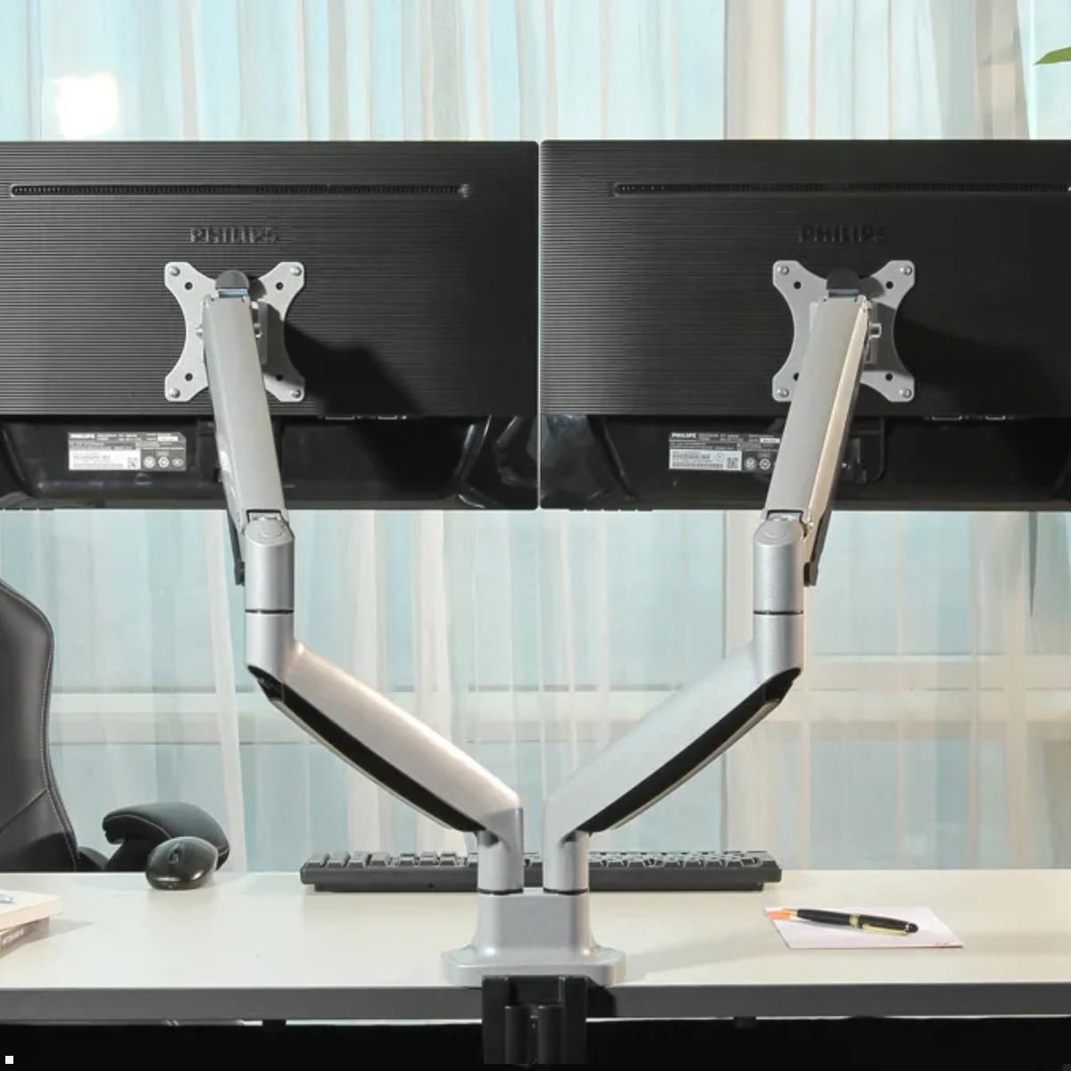 Neomounts Select NM-D750D Dual-Monitor Tischhalter, Homeoffice Detail