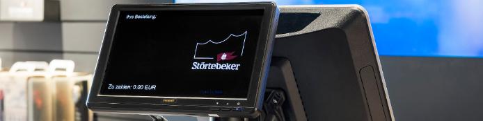Monitorhalter Kassenbereich / Point of Sale, schwenkbar, drehbar, neigbar