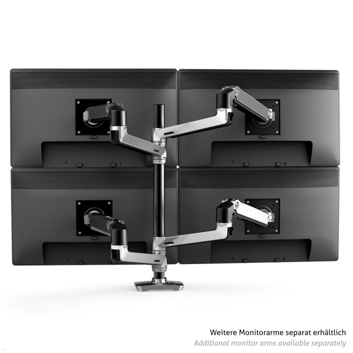 Ergotron LX Monitorhalterung für 3 Monitore 40 Zoll, silber (45-549-0263), Option 4 Monitore
