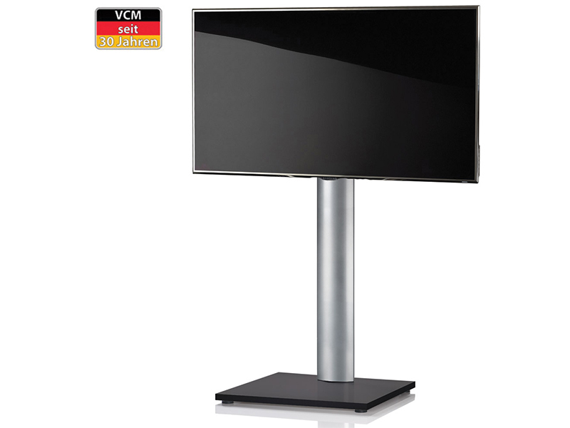 VCM Onu Schwarzlack TV Ständer ohne Regal ohne Rollen