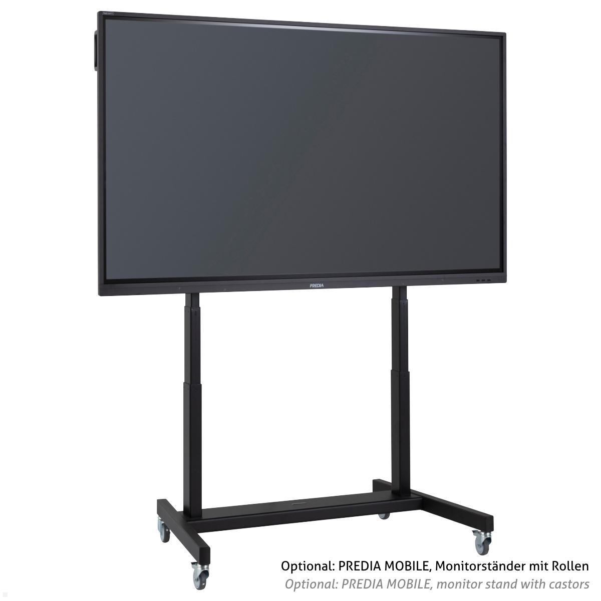 4k Touchdisplay Predia Swift 86 Zoll, rollbarer Monitorständer