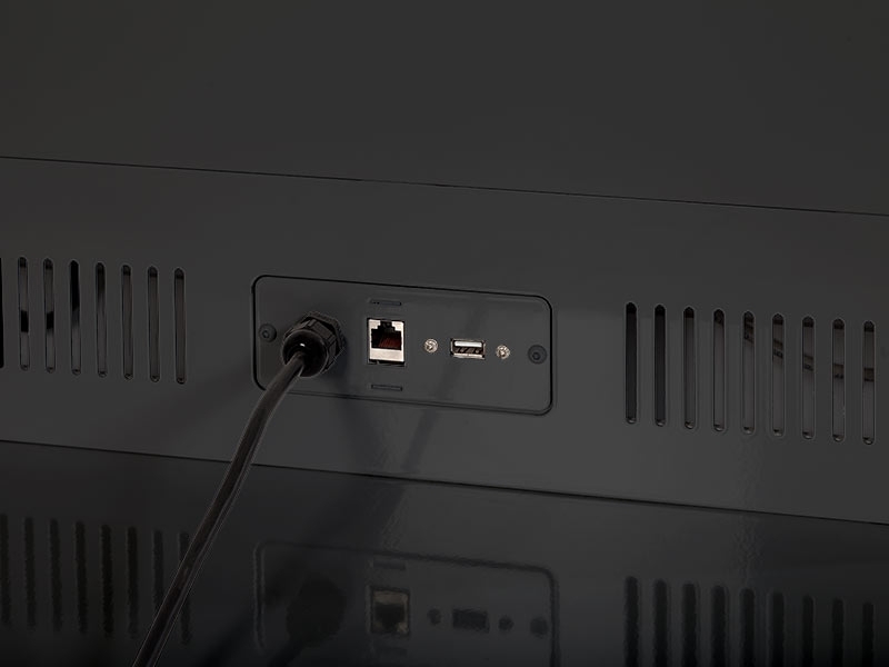 MonLines MDS012B Design Display Stele 70 Zoll Anschlüsse