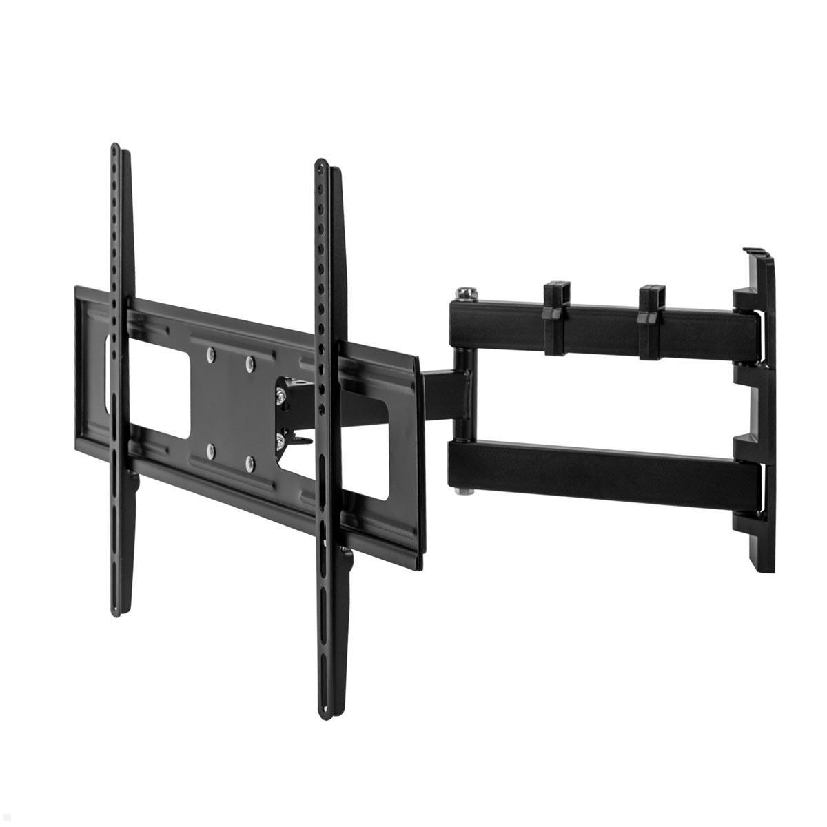 MonLines MWH021B schwenkbare TV Wandhalterung 37 bis 75 Zoll, schwarz 180° Schwenkbereich