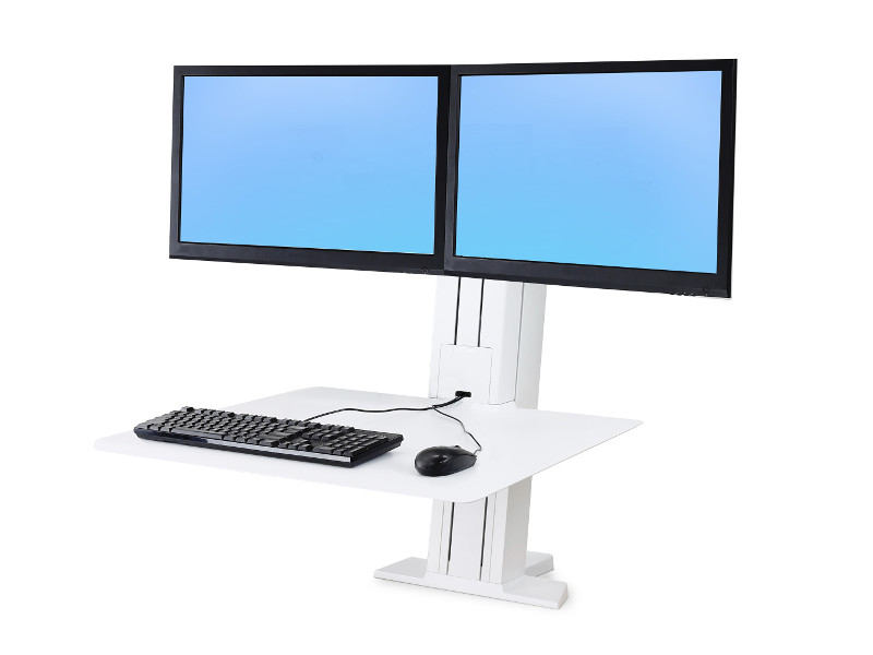 Ergotron 33-407-062 WorkFit SR Sit-Stand Workstation 2 Monitore