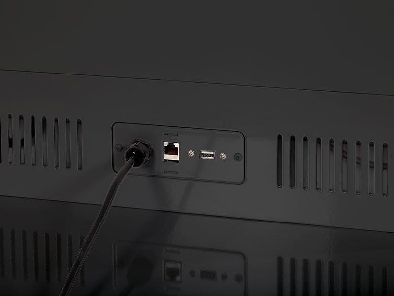 MonLines MDS017B Design PCAP Touch Display Stele 32 Zoll THIN Premium Anschlüsse