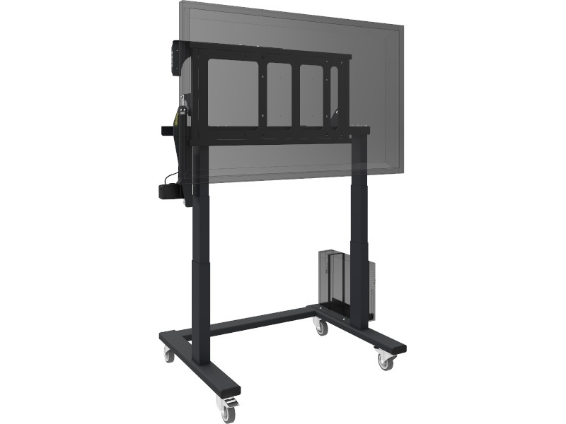 SmartMetals Tip & Touch Mobiler Touchscreen Trolley für Rollstuhlnutzung horizontal bis 65 Zoll Vertikale Nutzung