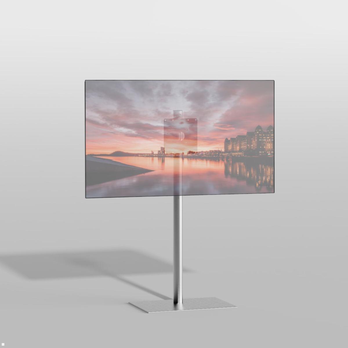 Cavus SQUARE150S22 TV Standfuß rechteckig 32 - 65 Zoll, Säule 1500 mm mit Bildschirm