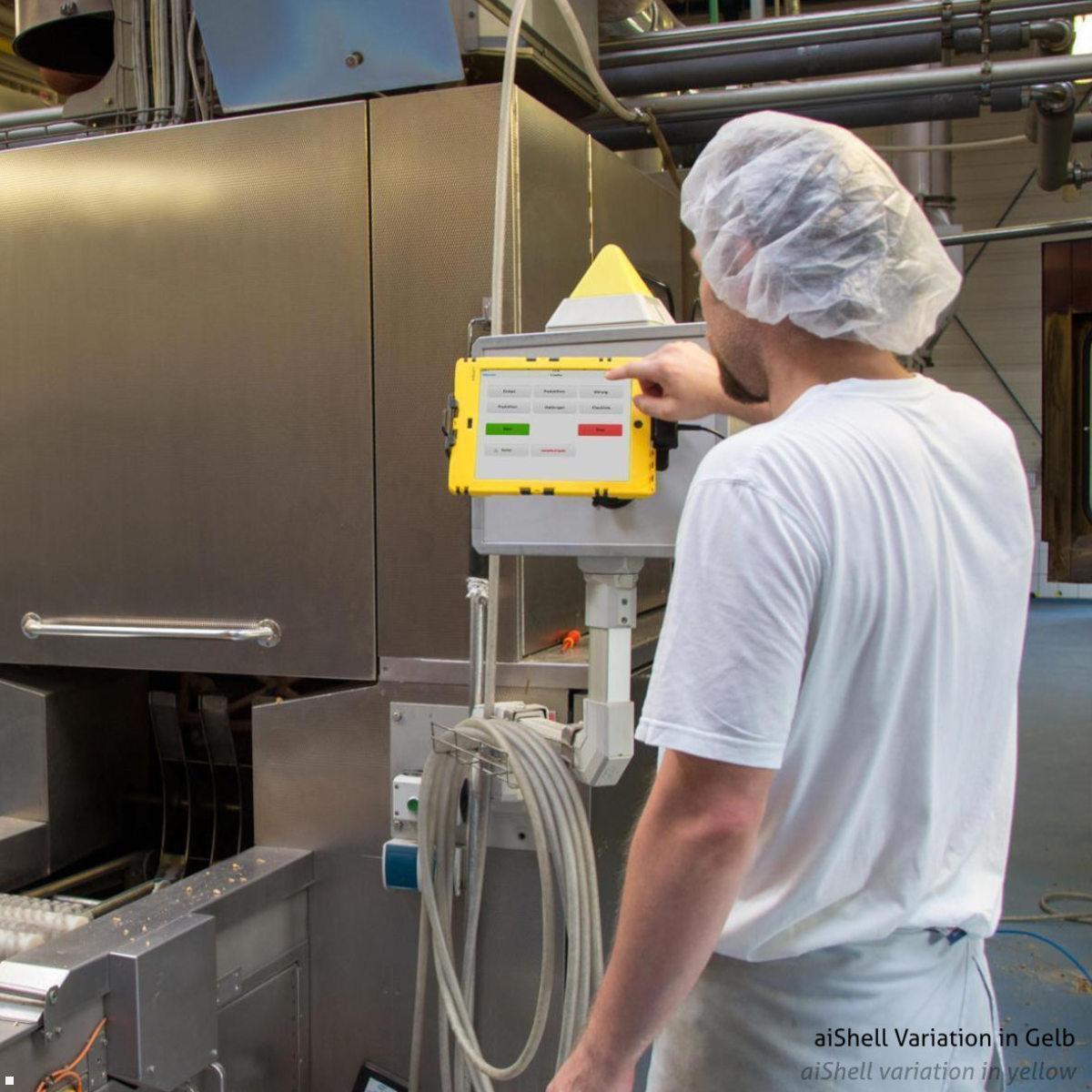 Andres Industries aiShell 11 für iPad Pro 11 (1./2./3./4. Gen.), Air (4./5.) Touchfolie Glas, blau Anwendung Industrie