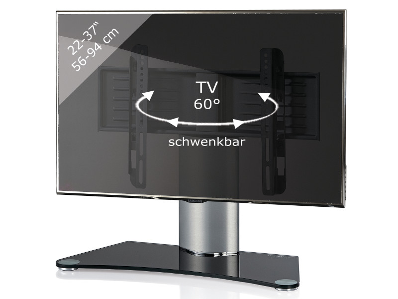 VCM TV Standfuß Windoxa Mini, Schwarzglas Features