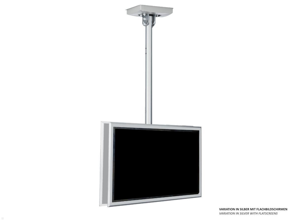 SMS Func Dual Monitor Deckenhalterung CH VSTD2 970-1570 mm schwarz (PL061090-P0) Variation in silber mit 2 Bildschirmen