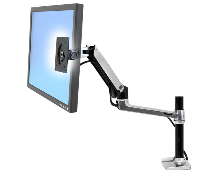 Ergotron LX Arm Monitor Tischhalterung, hohe Säule (45-295-026)