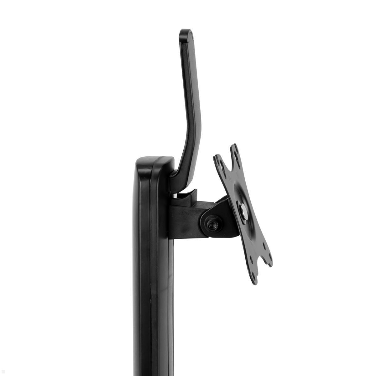MonLines MTS600B Tisch Monitorständer bis 32 Zoll, höhenverstellbar, schwarz, neigbar