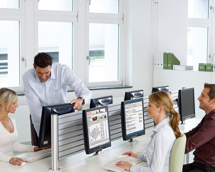 Novus Slatwall Element 160 973+1605+000 mit Monitorhalterung