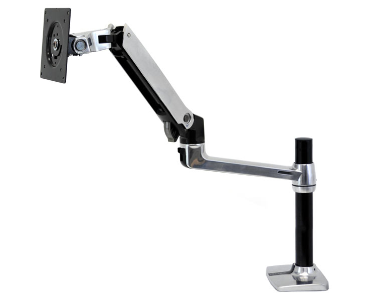 Ergotron LX Arm Tisch Monitorhalterung, hohe Säule (45-295-026)