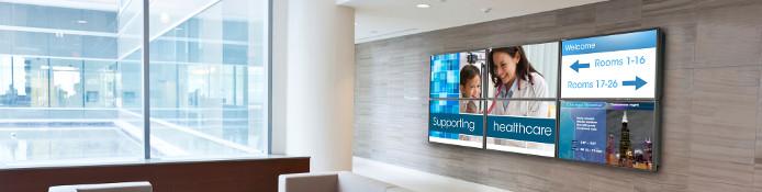 Wandhalterung 6 Monitore / 6-fach Monitorhalterung / 6er Wandhalter