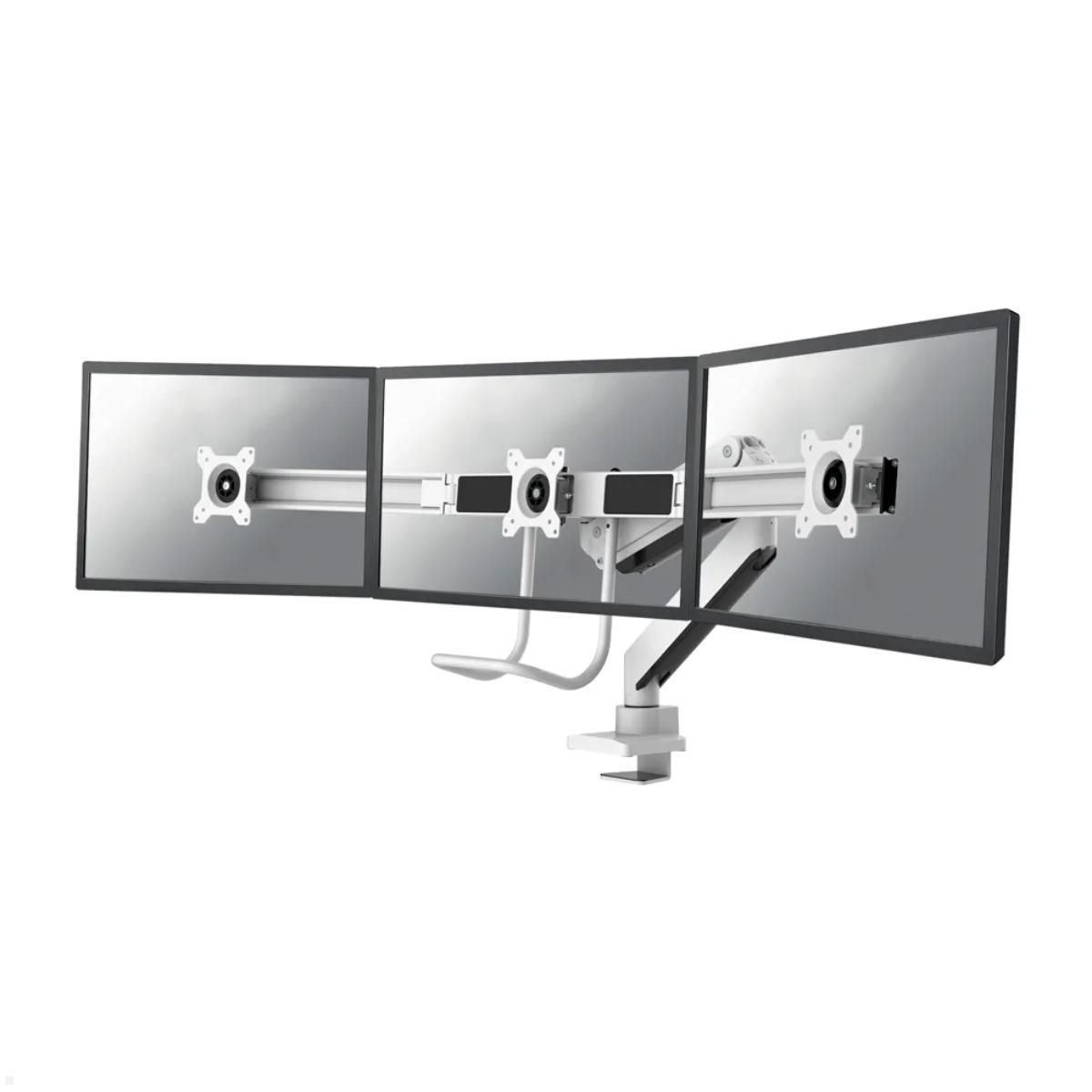 Neomounts NM-D775DX3WHITE Monitorhalterung für 3 Monitore 17-27 Zoll, weiß