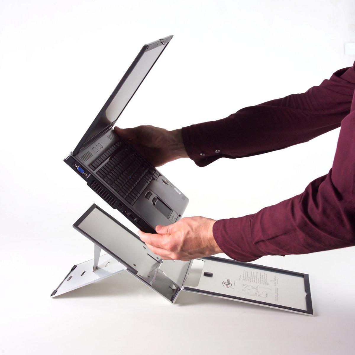 BakkerElkhuizen Laptopständer Ergo-Q 260, höhenverstellbar (BNEQ260), mobiles Arbeiten