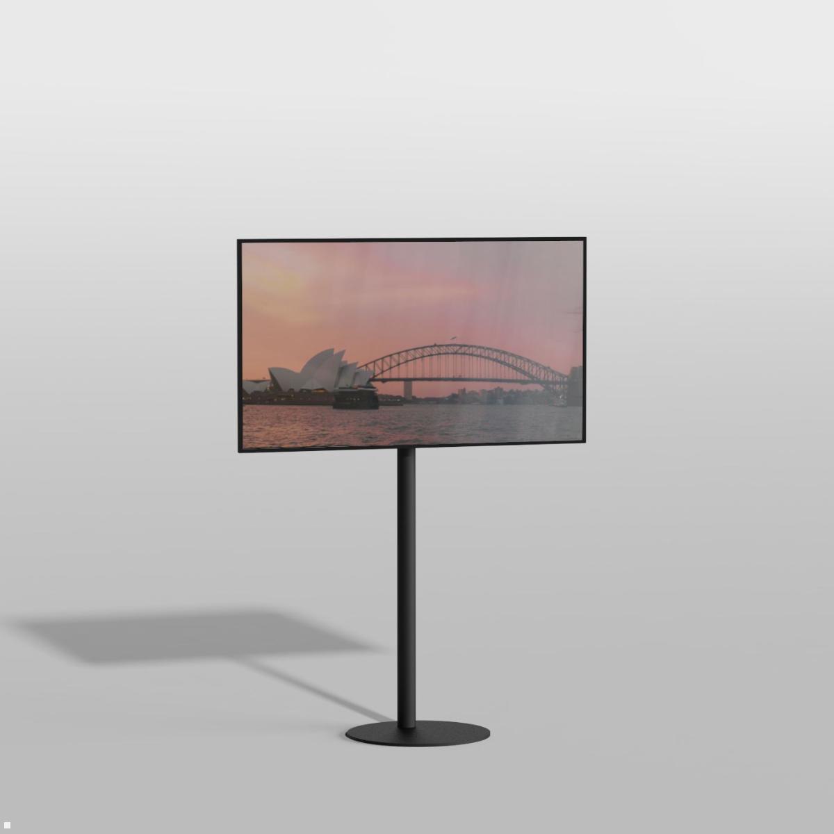 Cavus GATE120B22 TV Standfuß rund 19 - 40 Zoll, Säule 1200 mm, schwarz höhenverstellbar