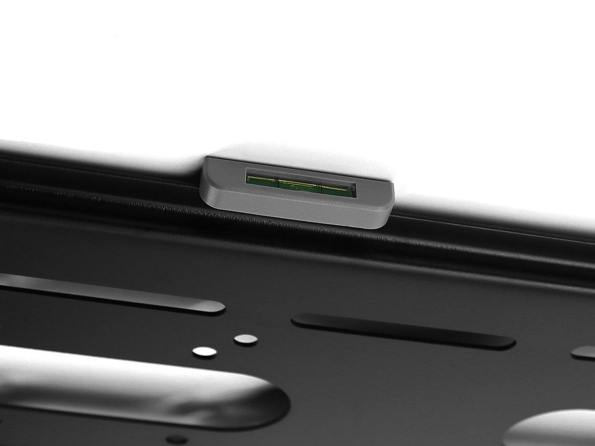 MonLines MWH012B flache TV Wandhalterung 42-100" abschließbar, schwarz mit Wasserwaage