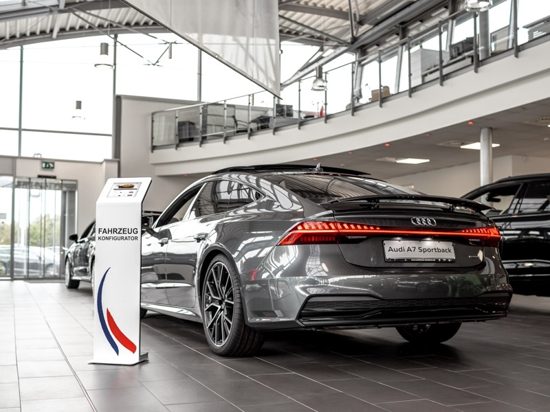 TabLines TBS069 Design Tabletständer quer Samsung Tab A 10.5 Fahrzeug Konfigurator