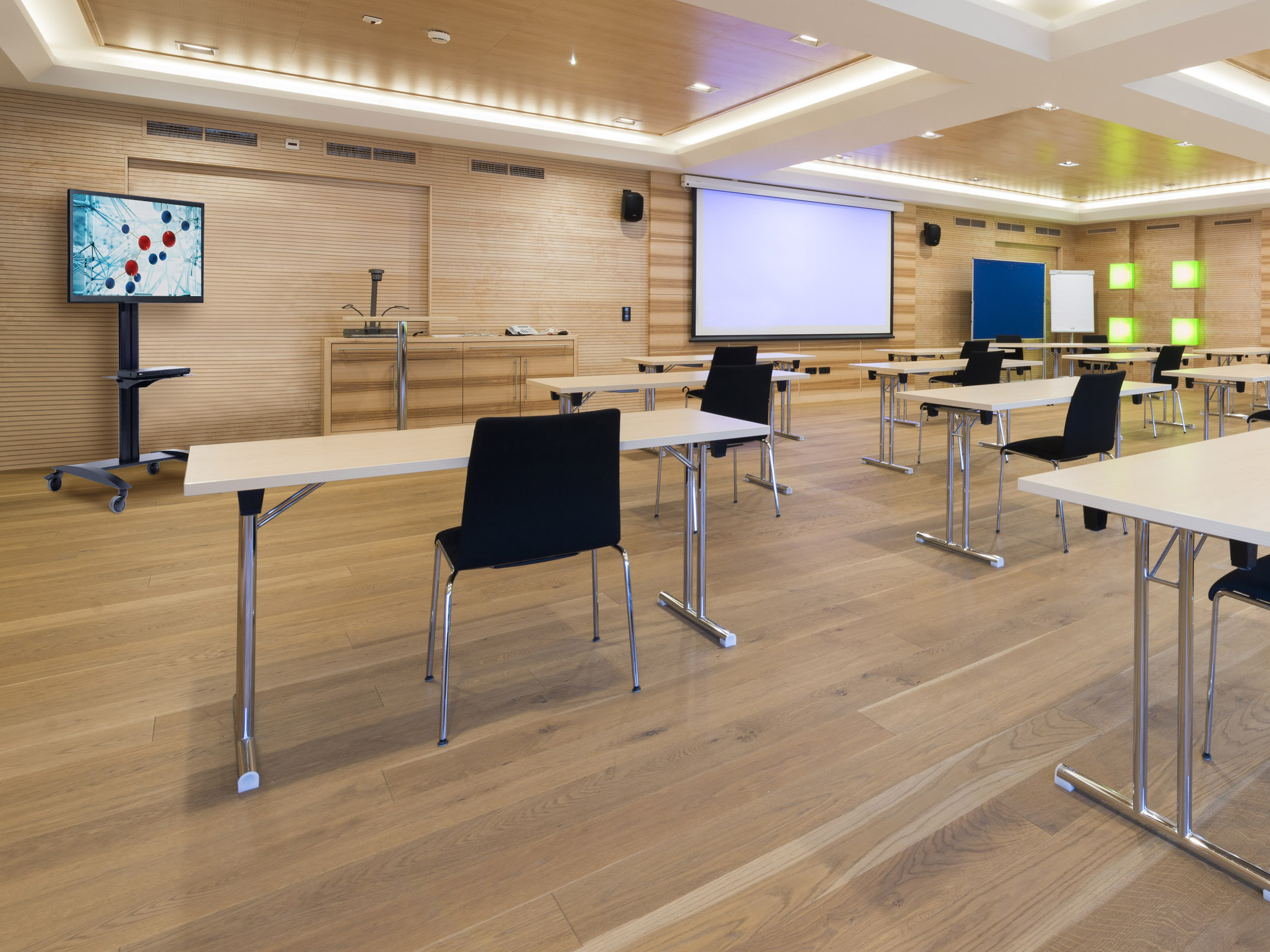 peerless SR560G Monitor Standfuss mit Glas-Ablage für 32-75Zoll