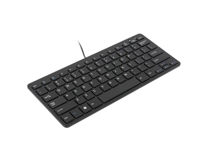R-Go Compact Tastatur QWERTY (US) RGOECQYBL, verkabelt