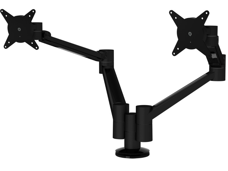 Dataflex Viewlite Plus 2-fach Monitor Tischhalterung, schwarz (58.653)