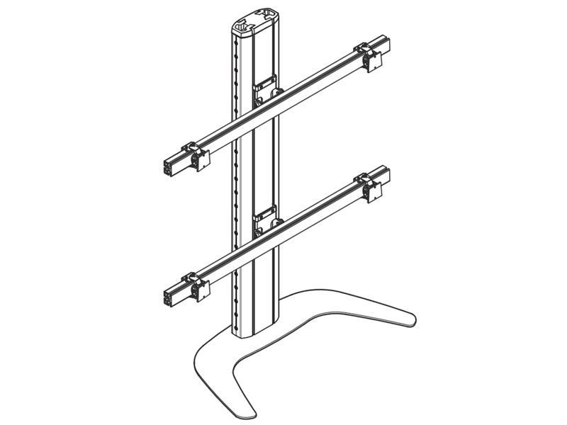 SMS Multimonitor Tischhalterung Control 2x2 Standfuß  (MM051012)