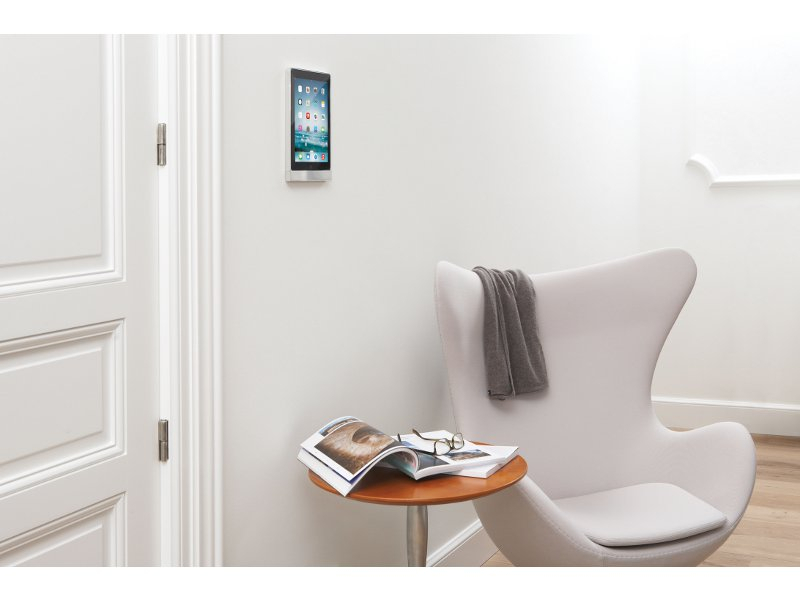 Basalte Tablet Wandhalter für iPad Mini 4, rund schwarz Wandmontage