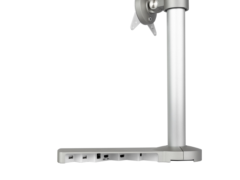 Dataflex Viewlite link USB-C Dockingstation (58.802) silber mit einem Viewlite Monitorarm