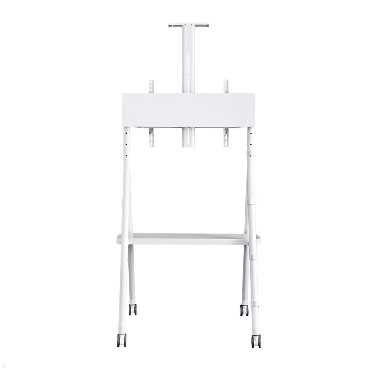 Neomounts NS-M1500WHITE mobiler Videokonferenz Ständer bis 65 Zoll, weiß, Rückansicht