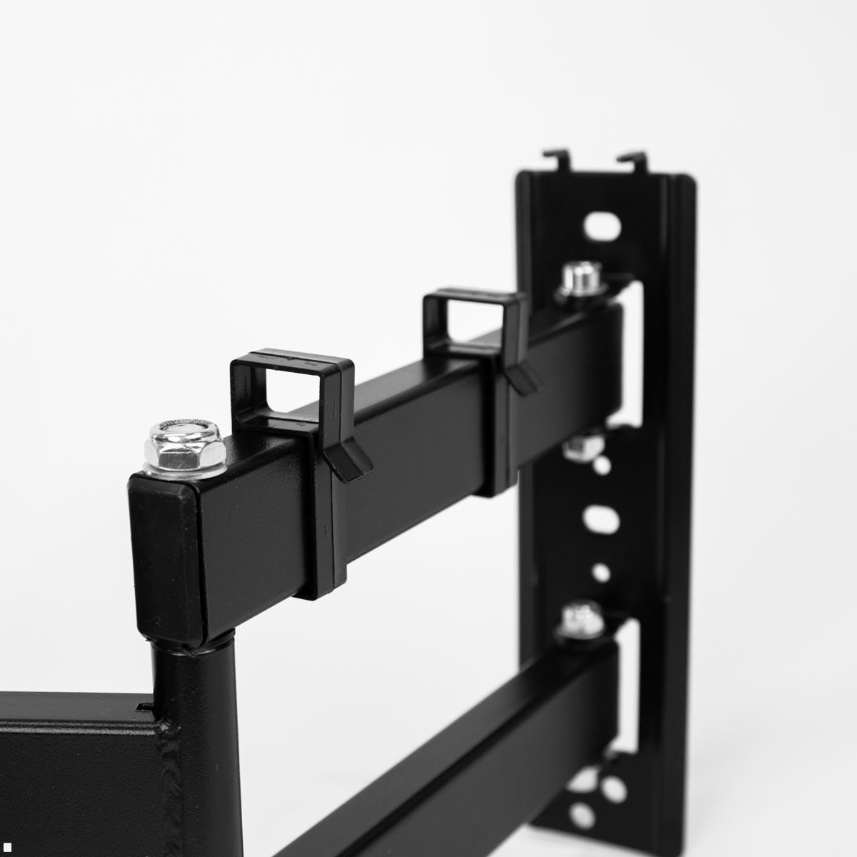 MonLines MWH021B schwenkbare TV Wandhalterung 37 bis 75 Zoll, schwarz Kabelmanagement