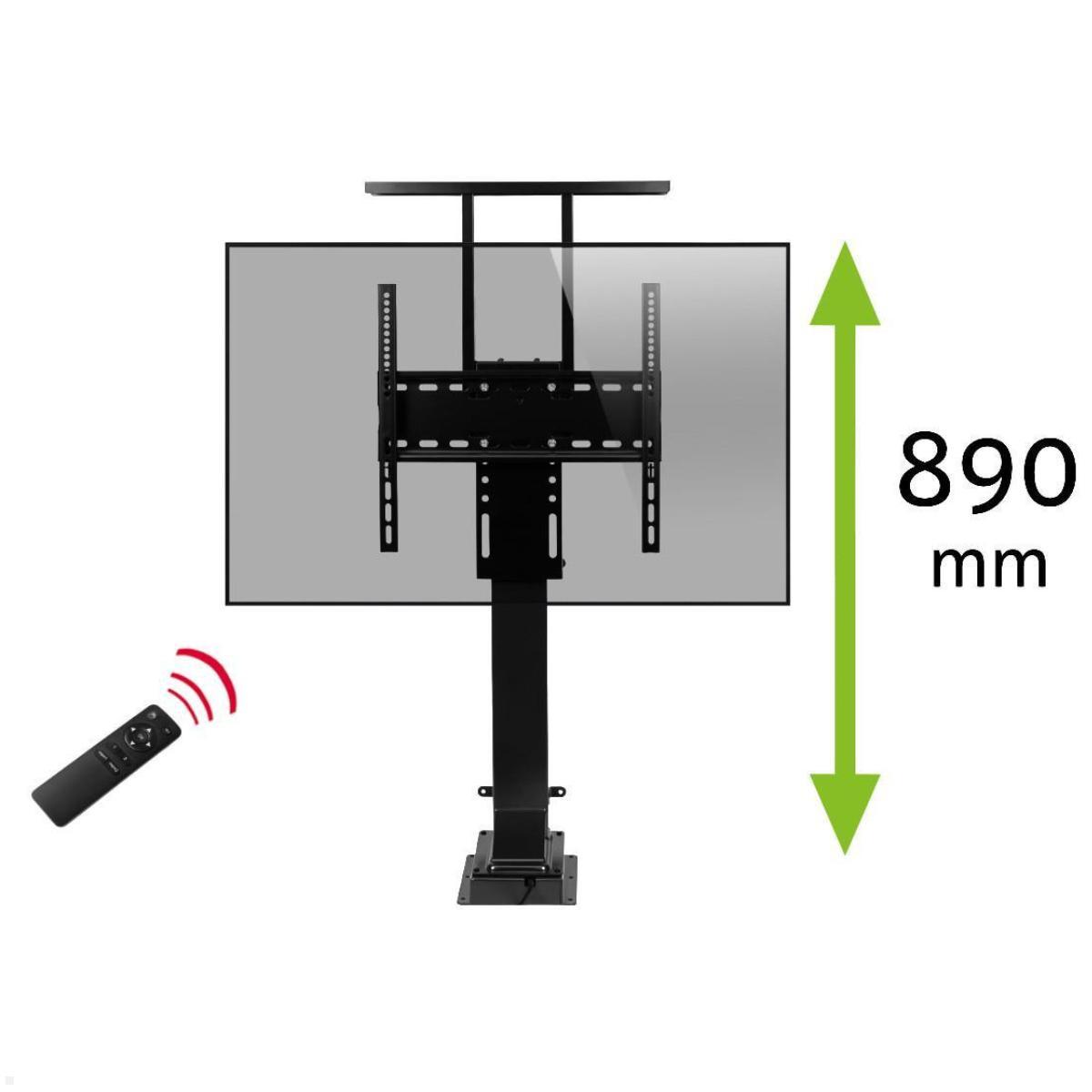 MonLines MLS006B Einbau TV Lift bis 65Zoll elektrisch, 890 Hub, schwarz